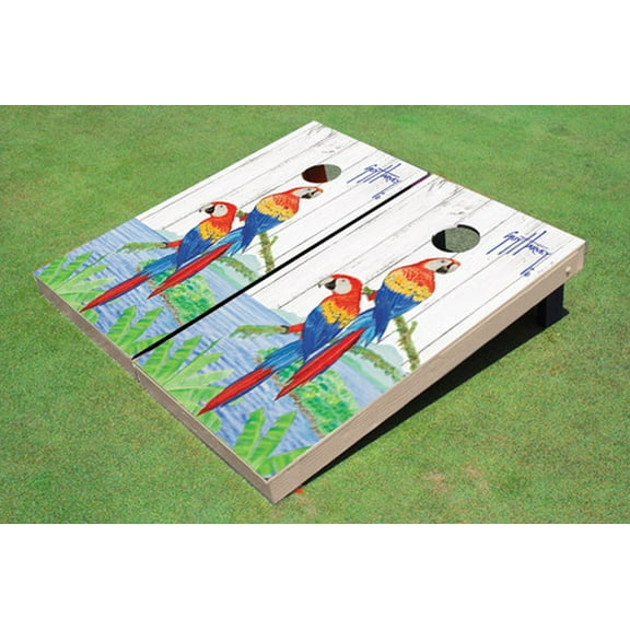 Custom Guy Harvey Parrots Cornhole Boards