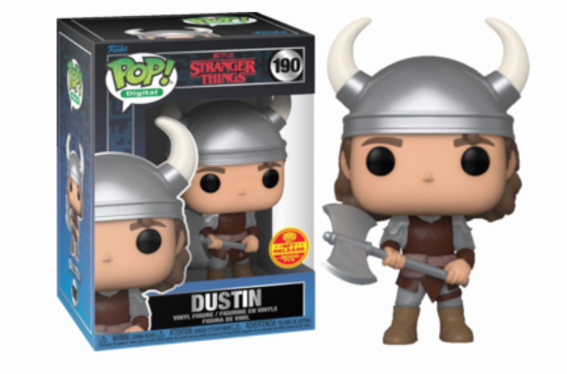 Funko Pop Dustin Stranger Things Digital NFT Vinyl Figure