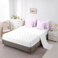 thumbnail image 5 of Erosebridal Purple Bow Tie Bedding Comforter Set 7pcs for Girls Women,Teens Geometric Plaid Grid Queen Bedding Sets,Breathable Home Decor, 5 of 6