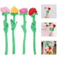 thumbnail image 4 of EeaseMX 4 rosas de peluche de 30 cm, ramo de rosas de imitación, regalo de San Valentín para tu pareja (rosa, naranja, morado y rojo)., 4 of 8