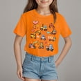 thumbnail image 2 of Godom Girls' Tees Short Sleeve Round Neck Cotton T-Shirt Girls Summer T Shirts, 2 of 4