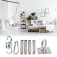 thumbnail image 4 of Kit Para Colgar Hamacas, Ganchos Resistentes Para Hamacas, Pequeño, Compacto, Seguro, Confiable, Ampliamente Aplicable, Duradero, Portátil Para El Hogar, Para Interiores, Para ANGGREK Otros Deportes, 4 of 8