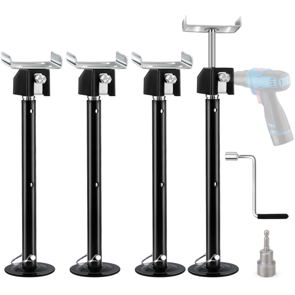Kohree 4 Pack RV Slide Out Support Jacks,Total up to 20,000lb Adjust from 20"-49",Heavy Duty Camper Stabilizer Jacks for Camper Trailer 5th wheel and Class A RV