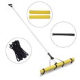 thumbnail image 1 of VEVOR Landscape Rake, 36" Head Aluminum Landscape Rake, Lake Weed Rake with 102.36" Adjustable Extension Handle, Rope and Float, for Loosening Soil, Lawn Care, Weeding Lake, Garden, Pond, 1 of 9