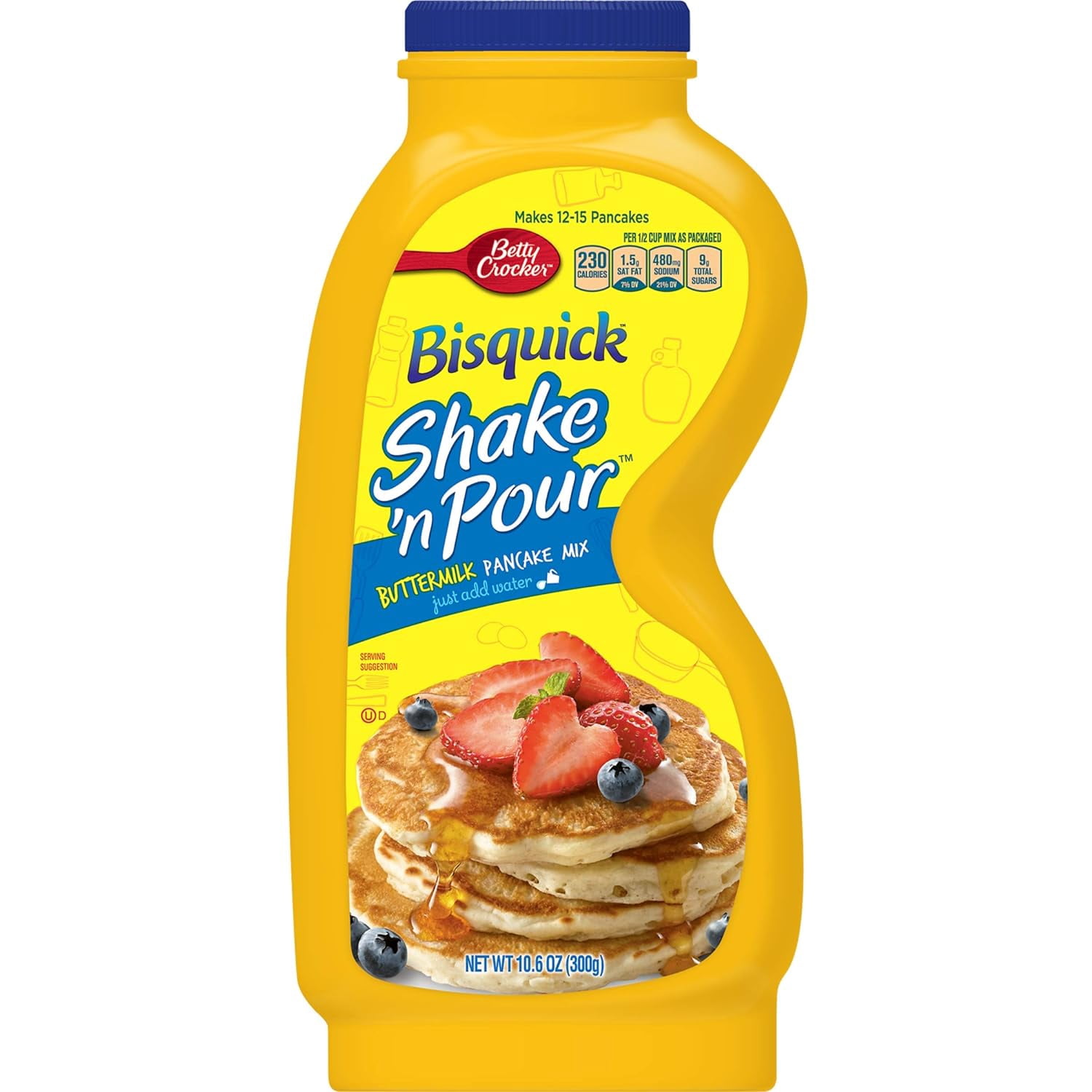Bisquick Shake 'n Pour Buttermilk Pancake Mix (Pack of 3) 10.6 oz Bottles