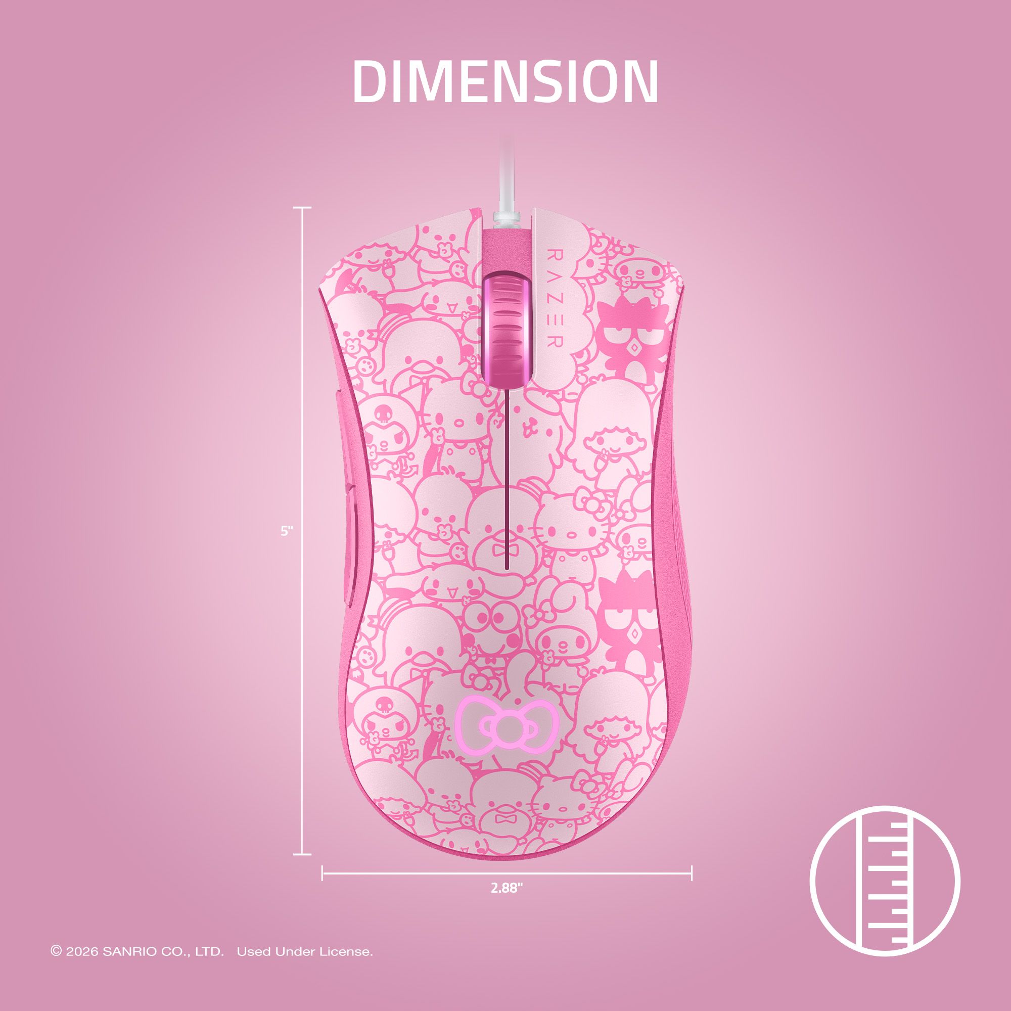 Razer DeathAdder Essential Hello Kitty Edition Gaming Mouse photo 6