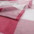 thumbnail image 5 of PiccoCasa Plaid Throw Blanket Decorative Flannel Fleece Blanket for Bed Couch, Red and White Pet (30" *40"), 5 of 8