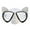 white, variant on lacooooppia Diving Glasses -diving Snorkeling Equipment Anti -fog -diving Diving for Diving of Diving under Water rose