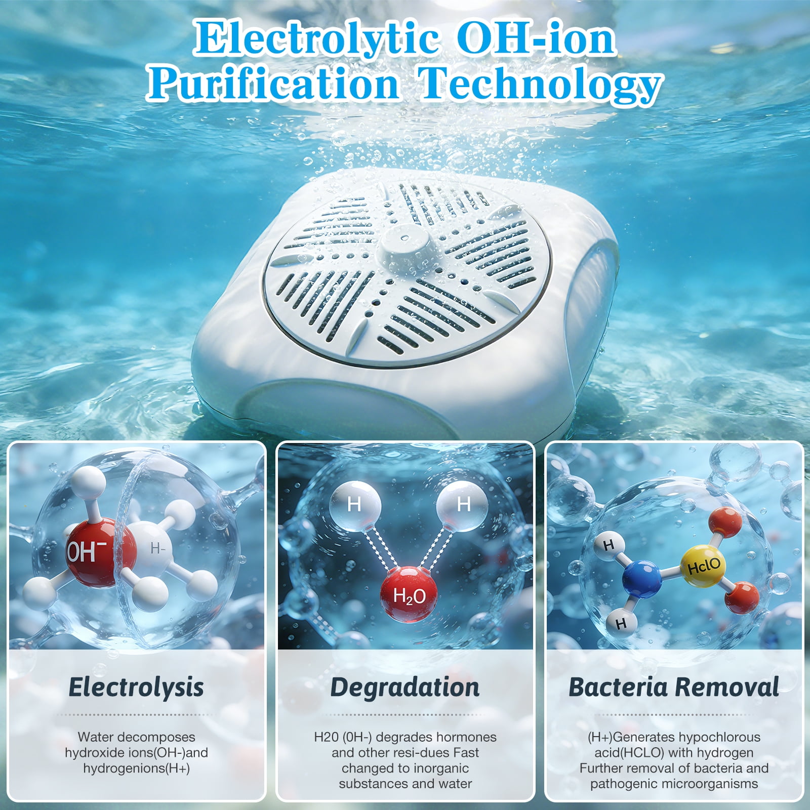 Fruit and Vegetable Washer, Produce Purifier Vegetable and Fruit Washing Machine, Enjoy Silent Cleaning: Spin-Free Ultrasonic  Veggie Washer, Efficient Cleaning of Residues (Plug-In Type)