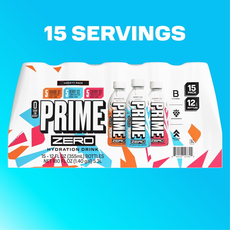 Prime Hydration Sports Drink Variety Pack 12 fl oz Bottles