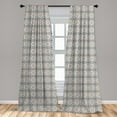 thumbnail image 5 of Ambesonne Ethnic Curtains, Moroccan Folklore, Pair of 28"x95", Multicolor, 5 of 5