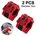 thumbnail image 1 of Jinsinto Collier de Barre Olympique Paire de Pinces de Verrouillage Abs Pro Lot de 2 Rouges Parfaites pour des Levages Forts, 1 of 5