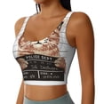 thumbnail image 2 of Balery Cat Holding Mugshot Sign Sujetadores deportivos con espalda cruzada para mujer, acolchados, sin costuras, de alto impacto, ideales para yoga, gimnasio, entrenamiento y fitness.-, 2 of 8
