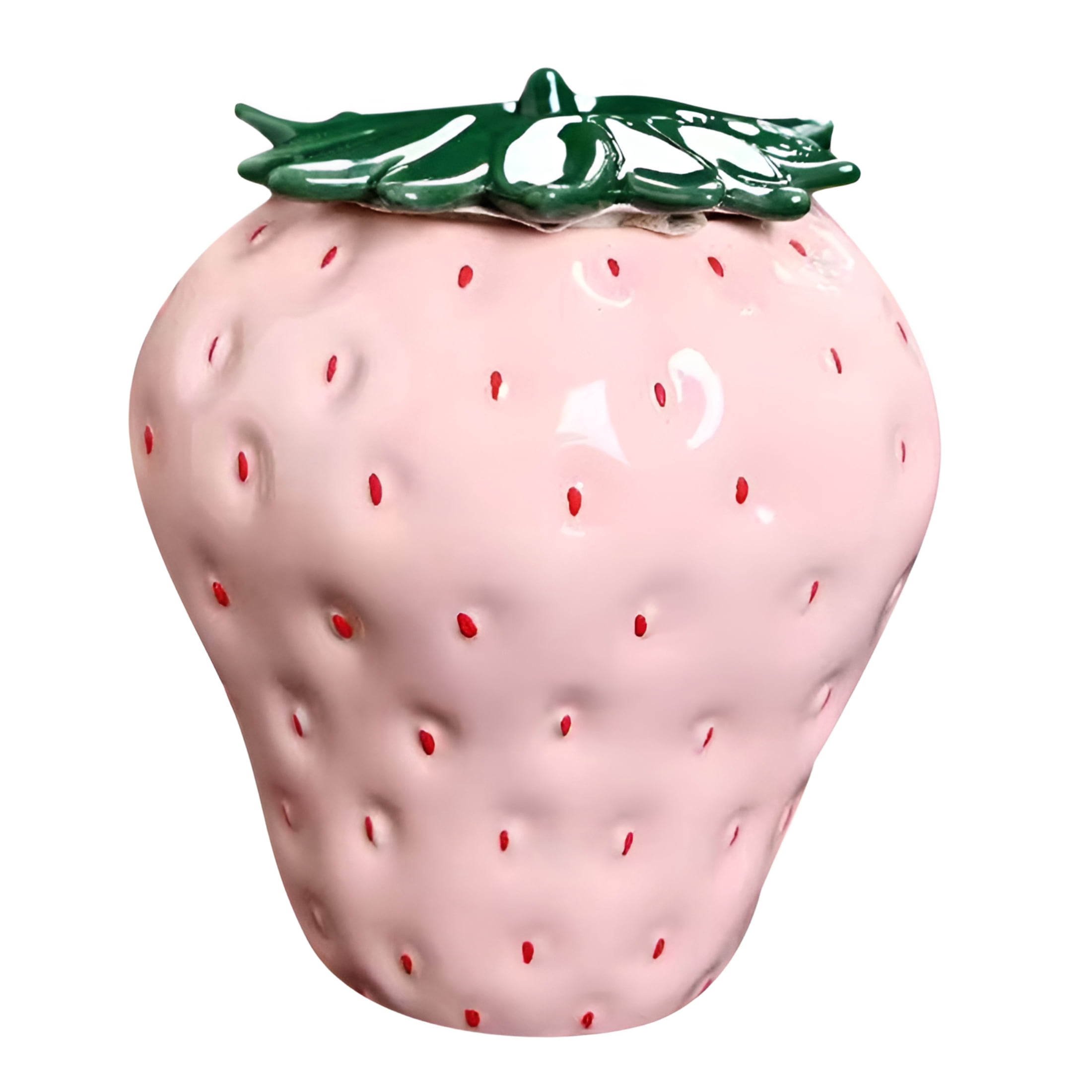 Mainstays Red Strawberry Ceramic Vase, 5.9