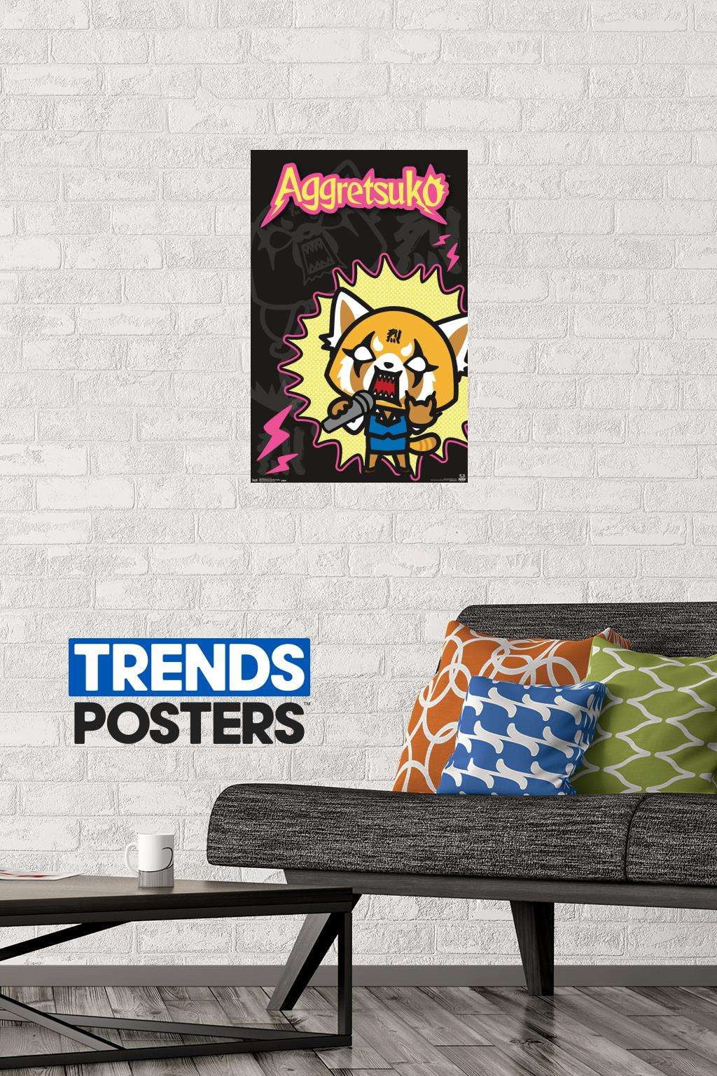 Aggretsuko - Rock Out Wall Poster, 14.725" x 22.375"