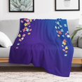 thumbnail image 5 of NIANHE Flowers blanket, comfortable and soft, warm casual blanket, printed design, winter sofa dormitory home decoration, must-have travel product. Size is 40x50 inches., 5 of 9