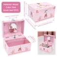 thumbnail image 2 of Musical Jewelry Box,Music Jewelry Box Musical Ballerina Jewellery Box for Girl Music Box with Rotating Ballerina Ballet Birthday Present,Pink,5.83x4.17x3.35 in, 2 of 11