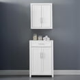 thumbnail image 3 of Crosley Furniture Ensemble de 2 Armoires de Rangement Savannah en Blanc, 3 of 6