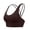 Coffee, variant on vdgthytj Sports Bras for Women Breathable Wireless Padded Underwear Supportive Crisscross Back Full Coverage Workout Bras(X-Large,Yellow)