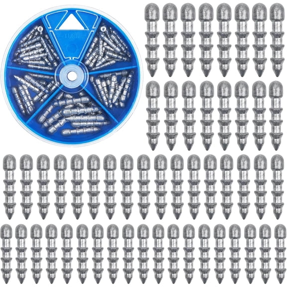 Fishing Weights Nail Weights for Bass Fishing, Wacky Worm Weights Insert Sinkers Fishing Weights for Plastic Worms Lures Nail Sinkers Wacky Rig Neko Rig Bass Fishing 4 Sizes