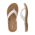 thumbnail image 2 of Okabashi Baha Women's Flip Flops-Toffee/Vanilla-L, 2 of 7