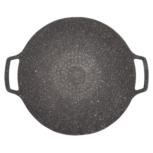 BANDEJA PARRILLAS DE BARBACOA COREANA NO ESTANTE, SARTÉN DE TEPPANYAKI SIN HUMO DE ALEACINO DE ALUMINIO PARA ASAR A LA PARRILLA, PLATO DE BARBACOA DE COCINA AL AIRE LIBRE
