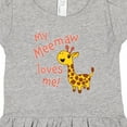thumbnail image 4 of Inktastic My Meemaw Loves Me- Cute Giraffe Girls Toddler Dress, 4 of 5