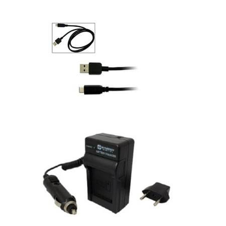 Accessory Kit Compatible with Synergy Digital, Works with Fujifilm X100V Digital Camera includes: SDM-1554 Charger, EM-USB-TYPEC-3B USB Cable