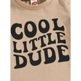 thumbnail image 6 of Genuiskids Toddler Boys Summer Outfits 3M 6M 12M 18M 2T 3T Infant Clothes Short Sleeve T-shirt Tops Drawstring Shorts Kids Casual Father's Day Outfits, 6 of 9