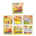 thumbnail image 2 of Ganfancp Decoraciones de Navidad, Colgantes de Árbol de Navidad, Bolas de Navidad, Bolas de Colores Brillantes（8Cm/12Pcs） Ofertas Del Día Sólo En Línea 9 Piezas de Puzzle Tridimensionales, 2 of 7