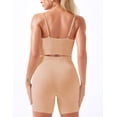 thumbnail image 2 of Conjunto de entrenamiento sin costuras para mujer Trajes de yoga de 2 piezas Pantalones cortos activos Sujetador deportivo sexy Xemadio LRWJ020-16, 2 of 3
