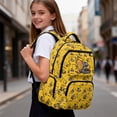 thumbnail image 6 of Garronmavis Space Dinosaur Girls Backpack Multi-Pocket School Bag Large Capacity Book Bag 17-inch for 6-10Y Primary School Students Travel and Daily Use, 6 of 7