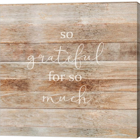 Great Art Now So Grateful by Anna Quach, Canvas Wall Art, 12W x 12H