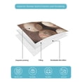 thumbnail image 5 of Baseball Queen Size Down Alternative Comforter, Lightweight Comforter Quilt Bedding Set with Pillow Shams Farmhouse Retro Sport Theme Brown Wooden Grain All Seasons Bed Comforter Duvet Insert 90"x96", 5 of 7