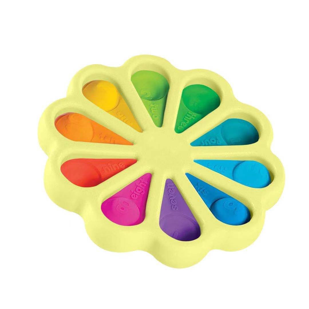 MIYACA Flower Fidget Toys Sensory Simple Dimple Fidget Toy,Stress Relief Hand Toys for Kids Adults Anxiety Autism Toy Special Office Toys