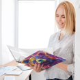 thumbnail image 6 of Haosy Hardcover 3 Ring Binder 1.5 Inch Ring Decorative Binder Organizer for Home School Office, Colorful Bear and Star, 6 of 10