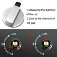 thumbnail image 3 of Lefu 6pcs 6mm Gas Stove Oven Replacement Metal Rotary Switch Control Knobs, 3 of 9