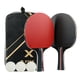 thumbnail image 4 of Juego de 2 raquetas de tenis de mesa profesionales de tres estrellas, fáciles de usar, para principiantes (1 mango recto, 1 mango horizontal)., 4 of 6