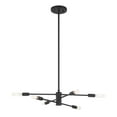 thumbnail image 3 of Lyrique 6-Light Chandelier in Matte Black, 3 of 4