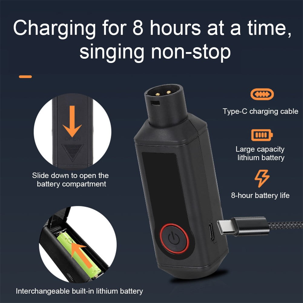 2.4GHz Wireless Microphone System Wired Dynamic Coil Condenser Mic Converter 1/2 Rechargeable XLR Transmitter Receiver Mic Parts