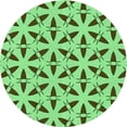 thumbnail image 1 of Ahgly Company Machine Washable Indoor Square Transitional Green Area Rugs, 3' Square, 1 of 7