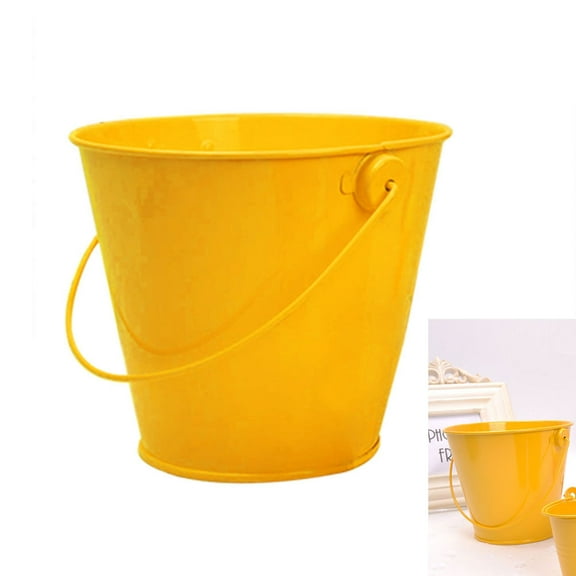 SOPOTUTU Assorted Color Candy Buckets with Handles for Craft Projects 6Pcs