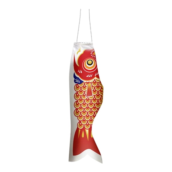 OIUR Japanese Carp Windsock Outdoor Hanging Fish Flag Kite Koinobori Windsock for Sushi Bar Restaurant Garden Deck Decor