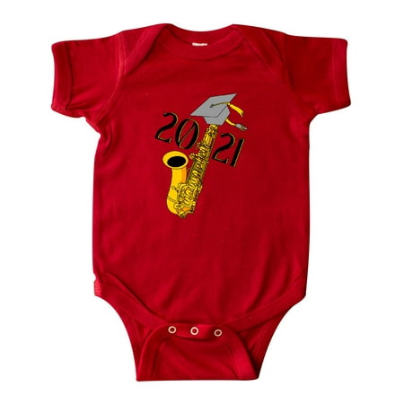 

Inktastic Saxophone 2021 Graduation Gift Baby Boy or Baby Girl Bodysuit