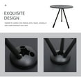 thumbnail image 3 of OULII 1Pack Table for Beach Black Stainless Steel Round Shape Portable and Compact for Outdoor Use, 3 of 8