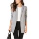 thumbnail image 1 of Chaqueta tipo americana Michael Kors con un botón y tachuelas para Mujer Gris Grande, 1 of 2
