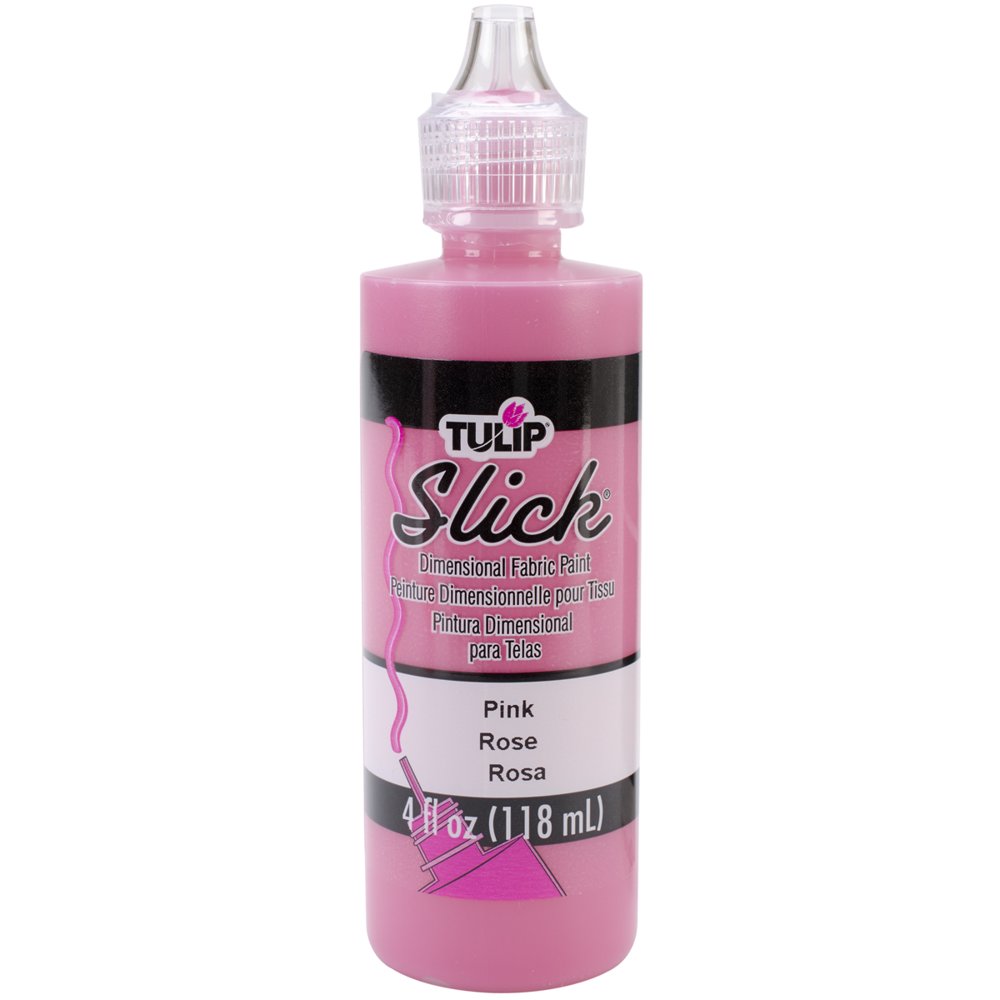 Tulip Dimensional Fabric Paint 4oz Slick Pink MultiColored Walmart
