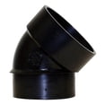 thumbnail image 1 of 4" Spigot x 4" Hub ABS 45 Degree Street Elbow, 1 of 1