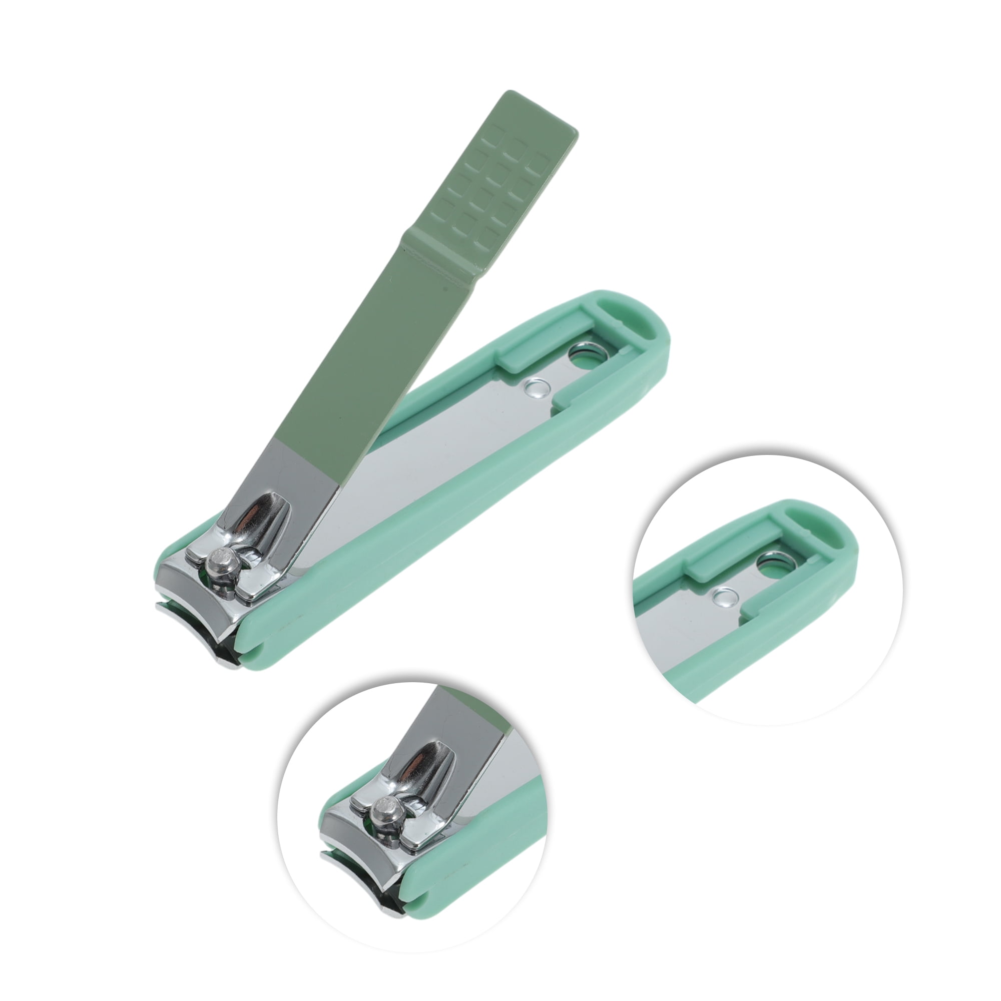 Unique Bargains 6pcs Portable Nail Clippers Set 3.54" Length Green