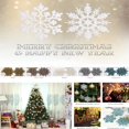 thumbnail image 3 of Adornos de plástico con purpurina para Navidad, decoración de copos de nieve para árbol de Navidad, 10 piezas, 10cm, 3 of 4